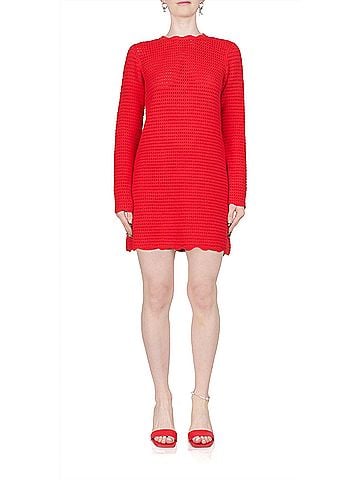 Ciao Lucia Faro Crochet Dress in Red (view 2)