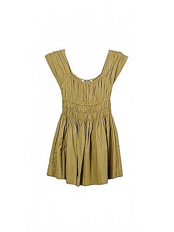 Ciao Lucia Abella Cotton Mini Dress in Khaki (view 1)