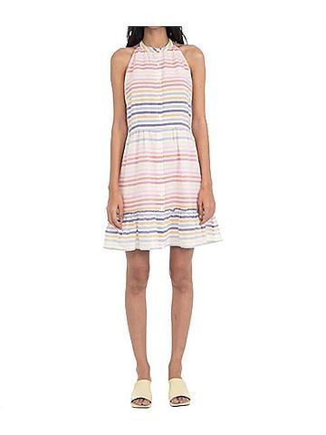 Banjanan Indigo Dress in Candy Stripe (view 2)