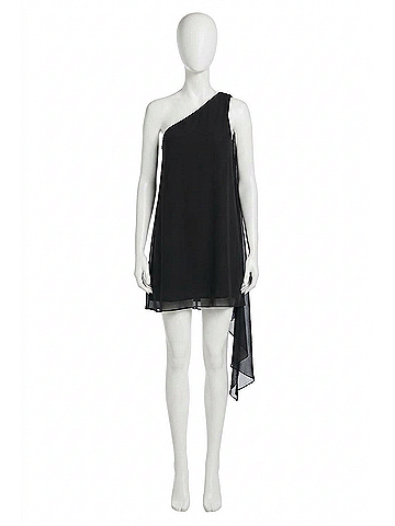 Amanda Uprichard Elisa Mini Dress in Black (view 1)
