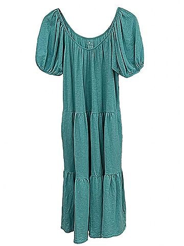 Velvet by Graham & Spencer Women's Jane Long Knit Dress in Turquoise (view 1)