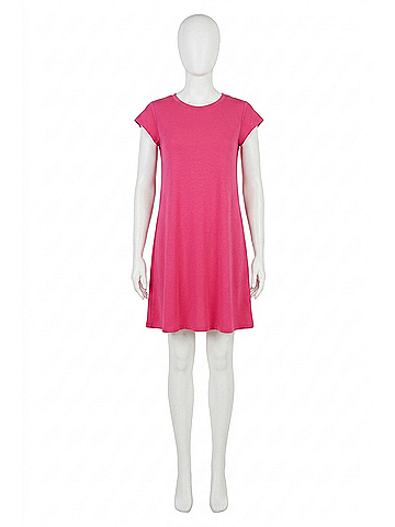 Coco + Carmen Flutter Sleeve Mini Dress in Bright Rose (view 1)