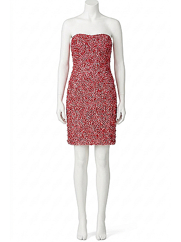 Theia Rhinestone Embellished Cocktail Dress in Pink (view 1)