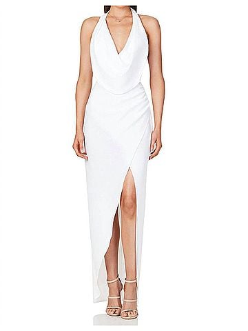 Nookie Amore Haltergown Dress in Ivory (view 2)