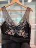 MARCHESA notte Floral Black Silver Cocktail Dress Size 12 - photo 5