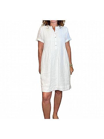 Faherty Gemina Dress in White (view 2)