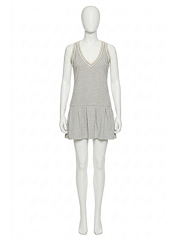 Sundays Cam Tennis Dress in Fog Heather Grey (view 1)