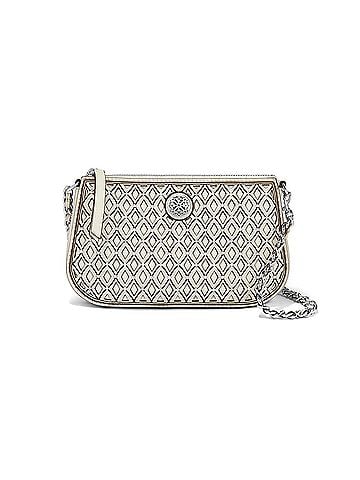 Brighton Women's Sera Mini Cross Body Bag in White (view 1)