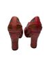 John Fluevog 100% Leather Red Heels Size 8 1/2 - photo 2