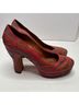 John Fluevog 100% Leather Red Heels Size 8 1/2 - photo 4