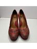 John Fluevog 100% Leather Red Heels Size 8 1/2 - photo 5