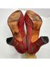 John Fluevog 100% Leather Red Heels Size 8 1/2 - photo 12