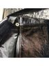 Roar 100% Leather Black Trenchcoat Size S - photo 5