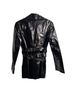 Roar 100% Leather Black Trenchcoat Size S - photo 2