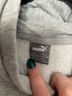 Puma Gray White Pullover Hoodie Size L - photo 4