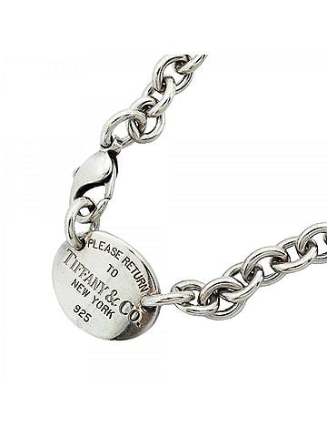 Tiffany & Co. Tiffany & Co. Return to Oval Necklace, Sterling Silver 925, for Men and Women (view 1)