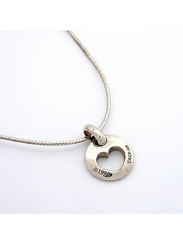 Tiffany & Co. Tiffany & Co. Pierced Heart Necklace, Sterling Silver 925, Women's (view 2)