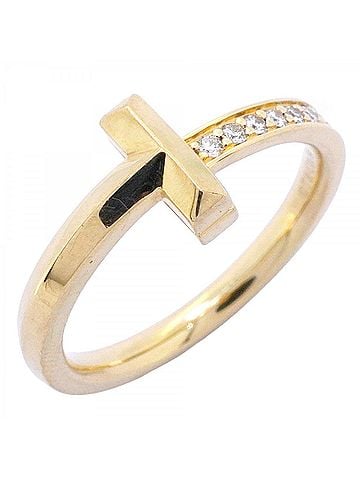 Tiffany & Co. Tiffany & Co. T One Ring, 18K Yellow Gold, 0.08ct Diamond (Women's) (view 1)