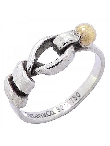Tiffany & Co. Tiffany & Co. Hook Eye Ring, 18K Yellow Gold (KYG), Sterling Silver 925, Women's (view 1)