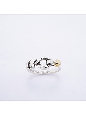 Tiffany & Co. Tiffany & Co. Hook Eye Ring, 18K Yellow Gold (KYG), Sterling Silver 925, Women's (view 2)