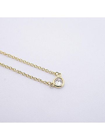 Tiffany & Co. Tiffany & Co. By the Yard Necklace, 1PD (18K Yellow Gold) Diamond, Women's (view 2)