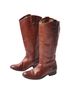 FRYE 100% Leather Brown Gold Boots Size 7 1/2 - photo 1