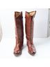 FRYE 100% Leather Brown Gold Boots Size 7 1/2 - photo 5