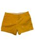 J.Crew 100% Cotton Animal Print Yellow Shorts Size 10 - photo 1
