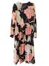 Lulus Floral Black Pink Multi Color Cocktail Dress Size XL - photo 2