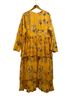 ANNAH HARIRI 100% Polyester Floral Yellow Cocktail Dress Size 22 - photo 7