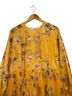 ANNAH HARIRI 100% Polyester Floral Yellow Cocktail Dress Size 22 - photo 4
