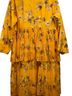 ANNAH HARIRI 100% Polyester Floral Yellow Cocktail Dress Size 22 - photo 9