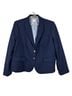 J.Crew 40% Wool 29% Polyester 28% Viscose 3% Elastane 100% Polyester Solid Blue Wool Blazer Size 22 - photo 1