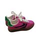 Project Cloud 100% Leather Solid Stripes Pink Green Sneakers Size 6 - photo 1