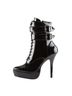 Devious by Pleaser 100% Patent Leather Black Boots Size 12 - photo 2