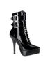 Devious by Pleaser 100% Patent Leather Black Boots Size 12 - photo 1