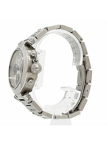 Cartier Cartier Pasha C W31048M7 Silver Dial Watch (Boys' Size) (view 2)