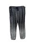 Johnny Was 100% Polyester 55% Cotton 45% Modal Black Silver Casual Pants Size L - photo 2