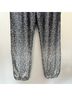 Johnny Was 100% Polyester 55% Cotton 45% Modal Black Silver Casual Pants Size L - photo 6