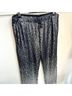 Johnny Was 100% Polyester 55% Cotton 45% Modal Black Silver Casual Pants Size L - photo 11