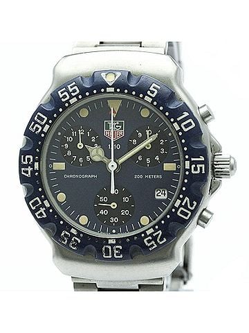 TAG Heuer TAG HEUER 2000 Formula 1 Chronograph Steel Quartz Mens Watch CA1210 (view 1)