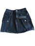 Carmar Black Denim Skirt Size 25 waist - photo 1