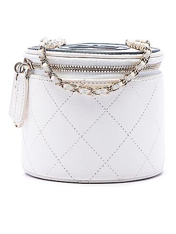 Chanel Quilted Lambskin Chain and Charm Vanity Case (view 1)
