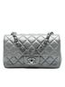 Chanel 100% Lambskin Silver Mini Rectangular Classic Metallic Lambskin Single Flap One size - photo 1