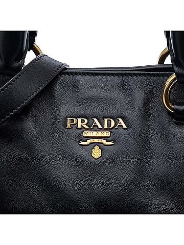 Prada Soft Calf Side Zip Open Convertible Tote (view 2)
