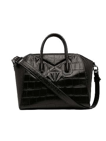 Givenchy Medium Croc Embossed Leather Antigona Satchel (view 1)