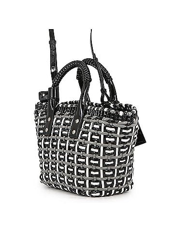 Balenciaga Balenciaga Bistro Basket Bag XS Patent Leather Handbag 671342 BALENCIAGA 2-way Shoulder Black (view 2)