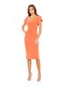 Mac Duggal 100% Polyester Solid Orange Cocktail Dress Size 4 - photo 1