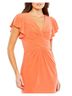 Mac Duggal 100% Polyester Solid Orange Cocktail Dress Size 4 - photo 3