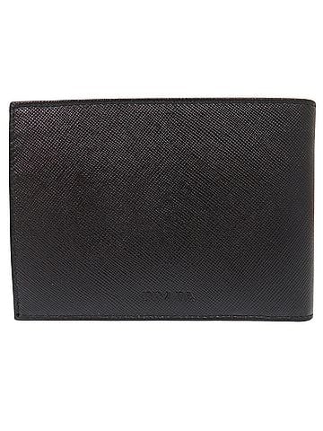 Prada Prada Saffiano M738 Leather Black Bi-fold Wallet (Black) 0505PRADA Men's (view 1)